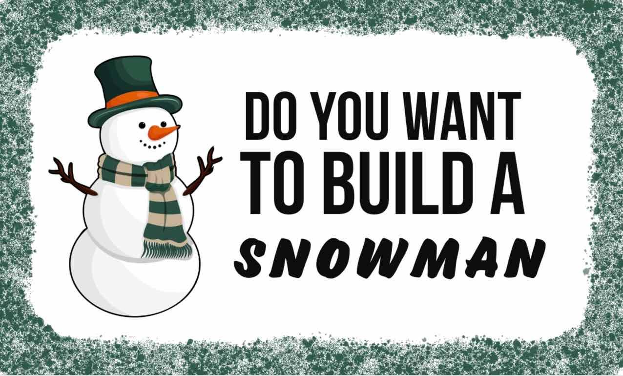 Build Your Own Snowman label – Free Printable