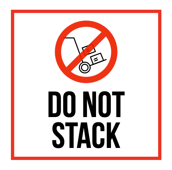 Free Printable Do Not Stack Label pdf